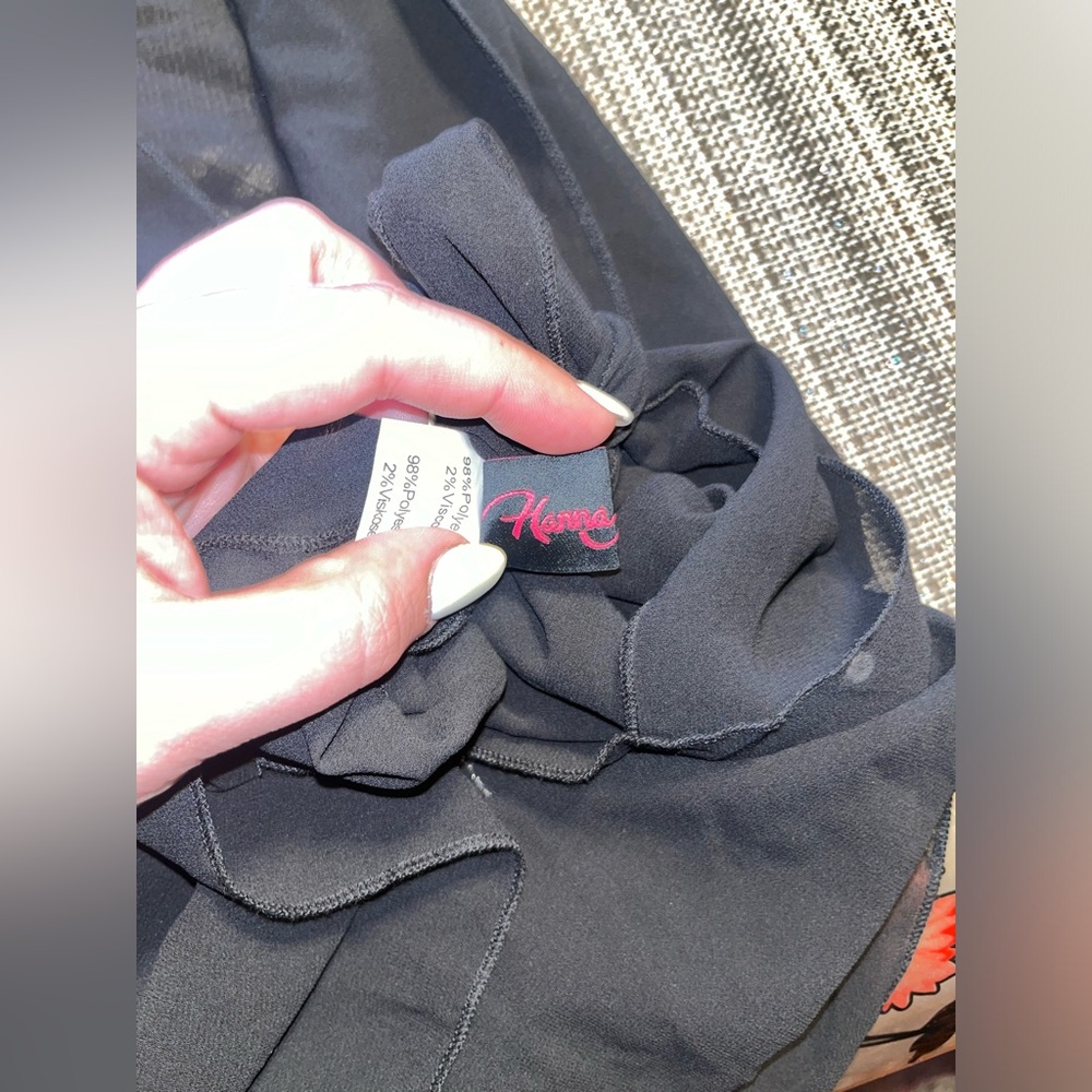 Black tie up swimsuit cover up